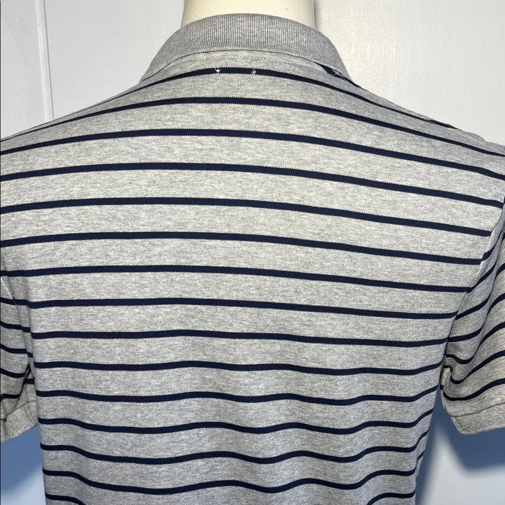 Polo Ralph Lauren Classic Fit Grey w/Navy Stripes S/S Soft Shirt Men's Small